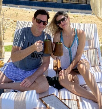 Bob Saget with his wife.